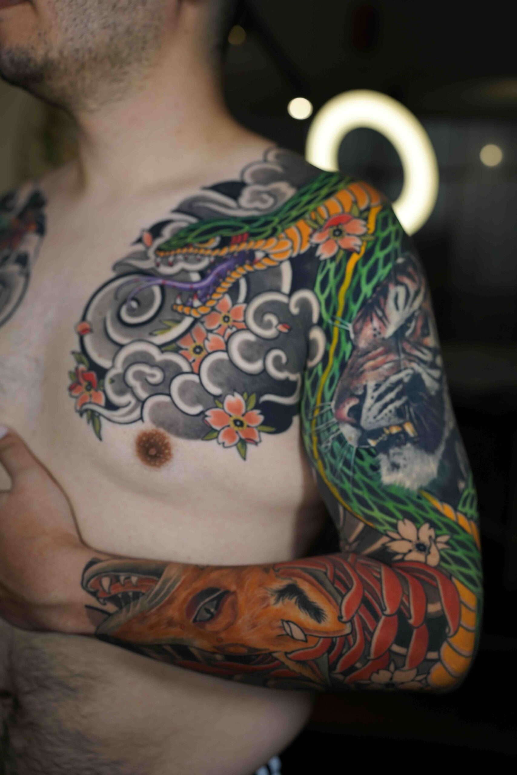 Tatuaje manga estilo japones bogota
