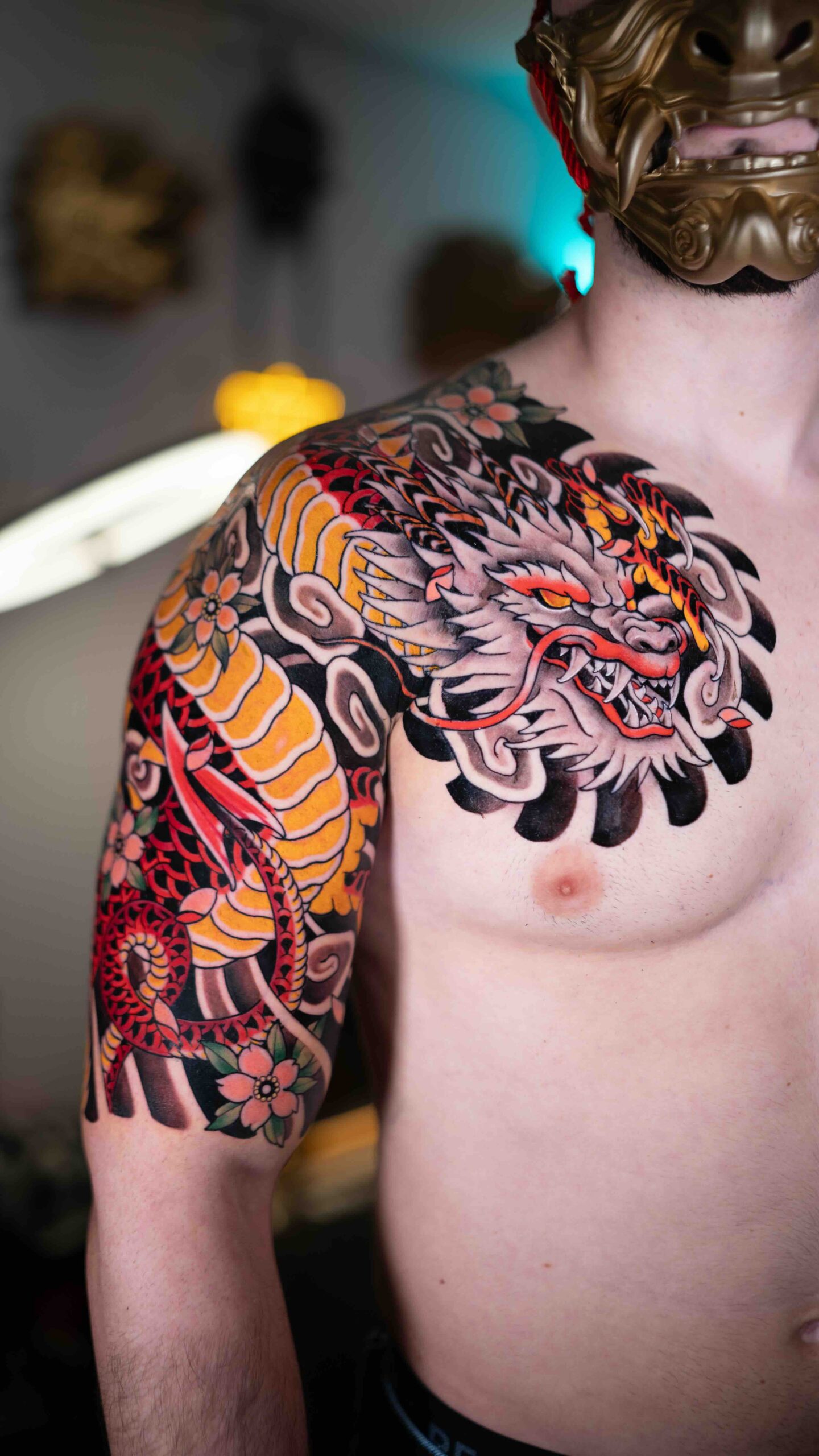 Tatuaje de dragon japones bogota
