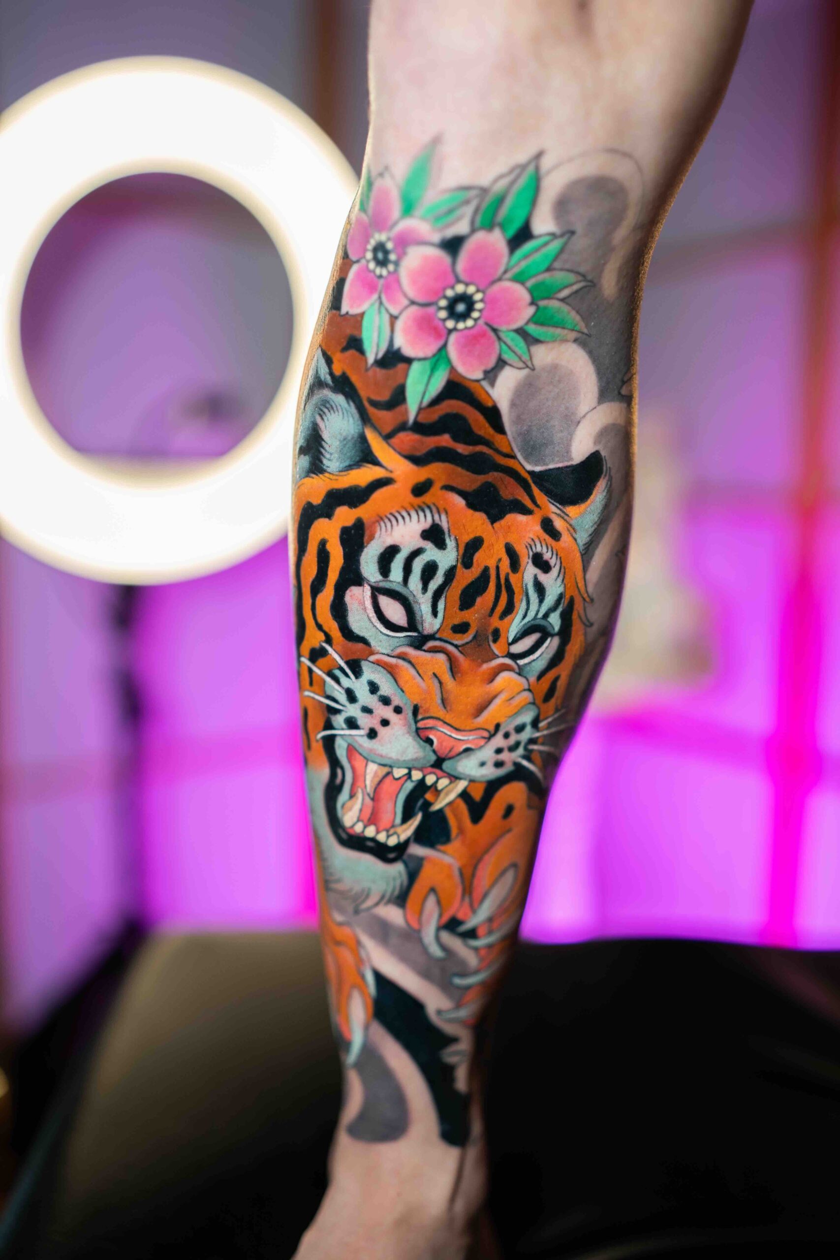 Tatuaje de tigre oriental
