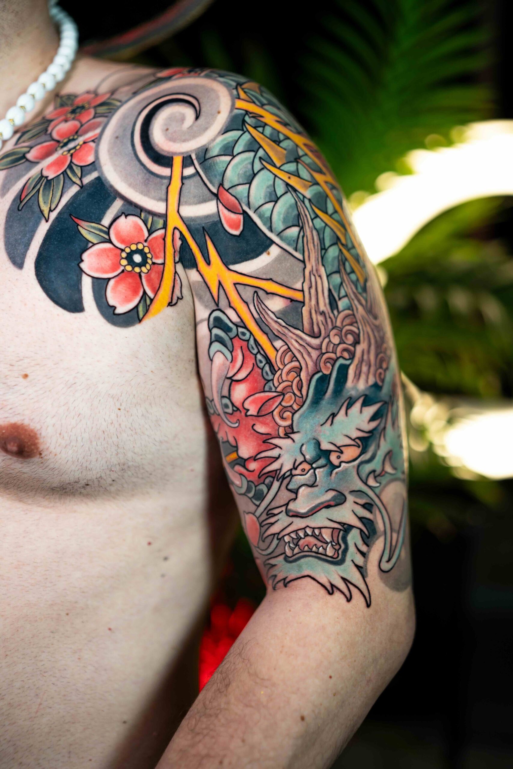Dragón oriental para brazo